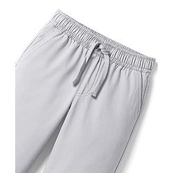 Pine Kids Cotton Elastane Woven Full Length Solid Colour Trouser Pant - Black