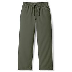 Pine Kids Cotton Elastane Woven Full Length Solid Colour Trouser Pant - Black