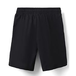 Pine Active Ultra Light Woven  Above Knee Length Solid Color Performance Shorts - Black
