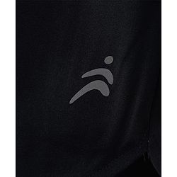 Pine Active Ultra Light Woven Above Knee Length Solid Color Performance Shorts - Black