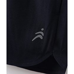 Pine Active Ultra Light Woven Above Knee Length Solid Color Performance Shorts - Black