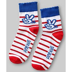 Pine Kids Knit Ankle Length Striped Socks Pack of 5 (Color May Vary)