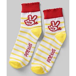 Pine Kids Knit Ankle Length Striped Socks Pack of 5 (Color May Vary)