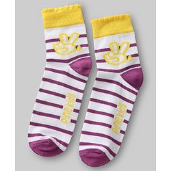 Pine Kids Knit Ankle Length Striped Socks Pack of 5 (Color May Vary)