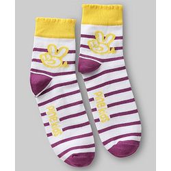Pine Kids Knit Ankle Length Striped Socks Pack of 5 (Color May Vary)