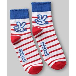 Pine Kids Knit Ankle Length Striped Socks Pack of 5 (Color May Vary)