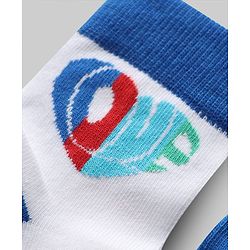 Pine Kids Knit Ankle Length Striped Socks With Rainbow & Heart Design Pack of 3 (Color May Vary)