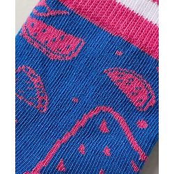 Pine Kids Knit Ankle Length Silvadur Antimicrobial Socks with Polka Dots Design Pack of 3 - Pink Light Green & Blue