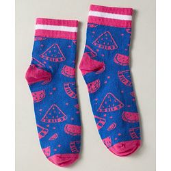 Pine Kids Knit Ankle Length Silvadur Antimicrobial Socks with Polka Dots Design Pack of 3 - Pink Light Green & Blue
