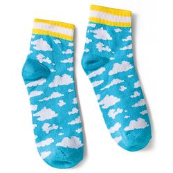 Pine Kids Knit Ankle Length Socks with Floral & Heart Design Pack of 3 (Color May Vary)