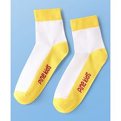 Pine Kids Cotton Knit Ankle Length Socks With Floral & Polka Dots Design Pack Of 3 ( Colour May Vary )