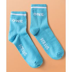 Pine Kids Cotton Knit Ankle Length Socks With Numbers Design Pack of 5 ( Colour May Vary )