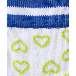 Pine Kids Knit Ankle Length Silvadur Antimicrobial Socks with Heart & Text Design Pack of 3 - Plum & White