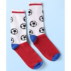 Pine Kids Cotton Knit Ankle Length Socks With Sports Theme Design Pack Of 3 ( Colour May Vary )