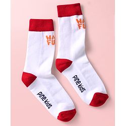 Pine Kids Knit Ankle Length Silvadur Antimicrobial Socks with Text Design Pack of 3 - Black Light Blue & White