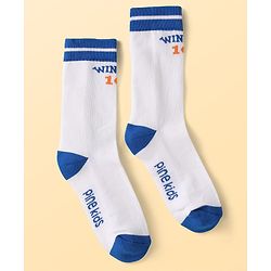 Pine Kids Cotton Knit Ankle Length Designed Socks Pack of 3 (Color May Vary)