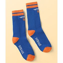 Pine Kids Cotton Knit Ankle Length Designed Socks Pack of 3 (Color May Vary)