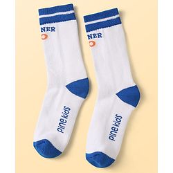 Pine Kids Cotton Knit Ankle Length Designed Socks Pack of 3 (Color May Vary)