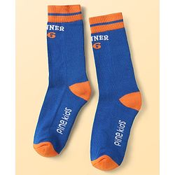 Pine Kids Cotton Knit Ankle Length Designed Socks Pack of 3 (Color May Vary)