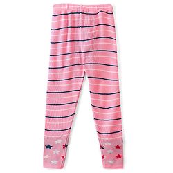 Pine Kids Knit Full Sleeves Sweater Set with Polka Dot Design & Stripes - Teal Blue & Pink