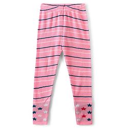 Pine Kids Knit Full Sleeves Sweater Set with Polka Dot Design & Stripes - Teal Blue & Pink