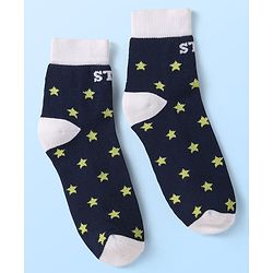 Pine Kids Cotton Knit Ankle Length Designed Socks Pack of 5 (Color May Vary)