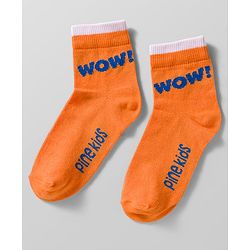 Pine Kids Cotton Knit Ankle Length Socks With Text Design Pack Of 5 ( Colour May Vary )