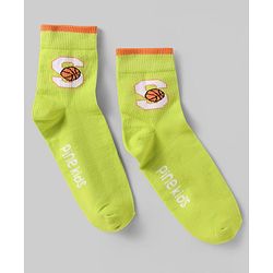 Pine Kids Knit Ankle Length Silvadur Antimicrobial Socks with Basketball Design Pack of 5 - Multicolor