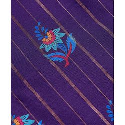 Pine Kids Woven Full Sleeves Kurta Pyjama Set With Floral Print - Purple