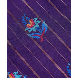 Pine Kids Woven Full Sleeves Kurta Pyjama Set With Floral Print - Purple