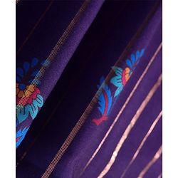Pine Kids Woven Full Sleeves Kurta Pyjama Set With Floral Print - Purple