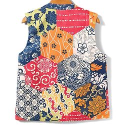 Pine Kids Woven Full Sleeves Kurta Pajama Set with Jacket & Ethnic Motif Print - Navy Blue