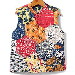 Pine Kids Woven Full Sleeves Kurta Pajama Set with Jacket & Ethnic Motif Print - Navy Blue