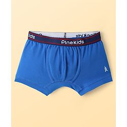 Pine Kids Cotton Elastane Knit Solid Colour Trunks Pack Of 3 (Colours May Vary)