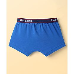 Pine Kids Cotton Elastane Knit Solid Colour Trunks Pack Of 3 (Colours May Vary)