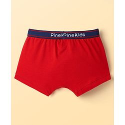 Pine Kids Cotton Elastane Knit Solid Colour Trunks Pack Of 3 (Colours May Vary)