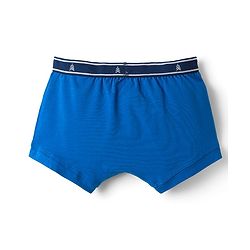 Pine Kids Cotton Elastane Knit Solid Colour Trunks Pack Of 3 - Light Blue Navy Blue & Red