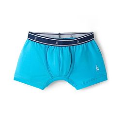 Pine Kids Cotton Elastane Knit Solid Colour Trunks Pack Of 3 - Light Blue Navy Blue & Red