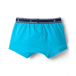 Pine Kids Cotton Elastane Knit Solid Colour Trunks Pack Of 3 - Light Blue Navy Blue & Red