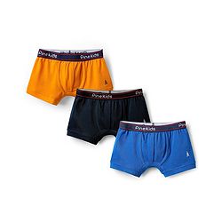 Pine Kids Cotton Elastane Knit Solid Trunk Pack of 3 Color May Vary