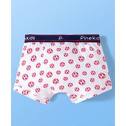 Pine Kids Cotton Elastane Trunks with Football Print Pack of 3 (Color May Vary)