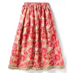 Pine Kids Woven Sleeveless Lehenga Choli Set with Floral Print & Lace Detailing - Pink