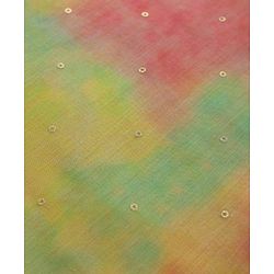 Pine Kids Woven Three Fourth Sleeves Tie & Dye Kurti Palazzo Set with Dupatta & Lace Detailing - Yellow