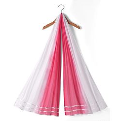 Pine Kids Woven Three Fourth Sleeves Kurti Palazzo Set with Dupatta & Floral Embroidery - Pink
