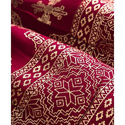 Pine Kids Three Fourth Bell Sleeves Indo western Sets with Jacket Embroidery & Sequin Detailing - Maroon