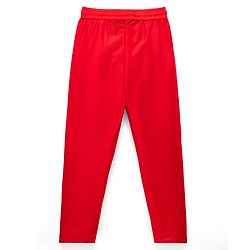 Pine Kids Woven Full Sleeves Mandarin Collar Kurta Pyjama Set With Embroidered Jacket - Red