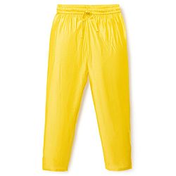 Pine Kids Woven Mandarin Collar Full Sleeves Kurta Pyjama Set With Floral Print Jacket - Yellow