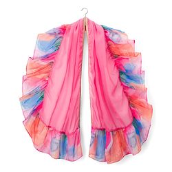 Pine Kids Woven Sleeveless Floral Printed & Embroidered Choli Lehenga with Dupatta - Pink
