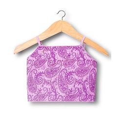 Pine Kids Woven Sleeveless Embroidered Choli Lehenga Set with Dupatta - Pink & Purple