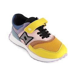 Pine Kids Velcro Closure Sneaker - Pink & Yellow